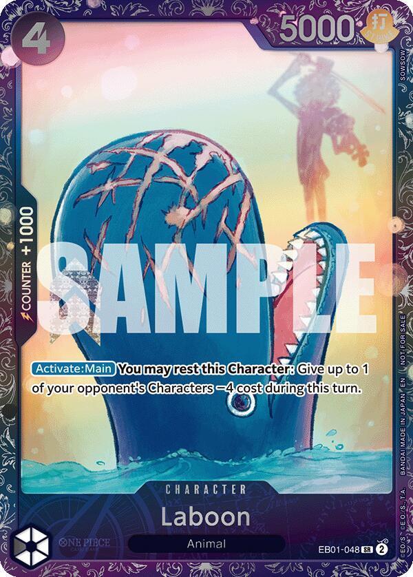 Laboon [Treasure Cup] EB01-048, from Extra Booster Memorial Collection