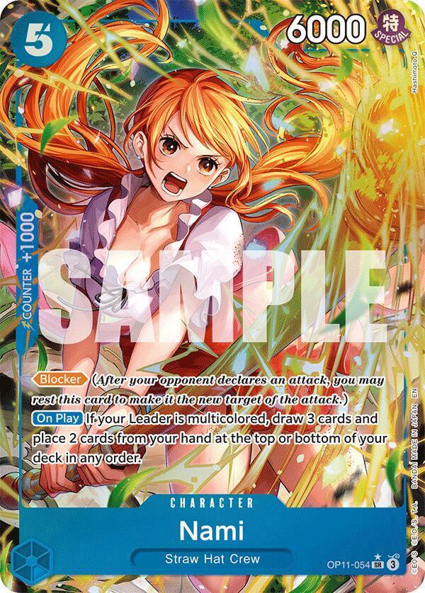 Nami [Alternate Art] OP11-054, from Fist of Divine Speed