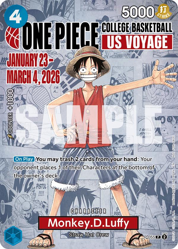 Monkey.D.Luffy [College Basketball US Voyage] P-055, from Promo