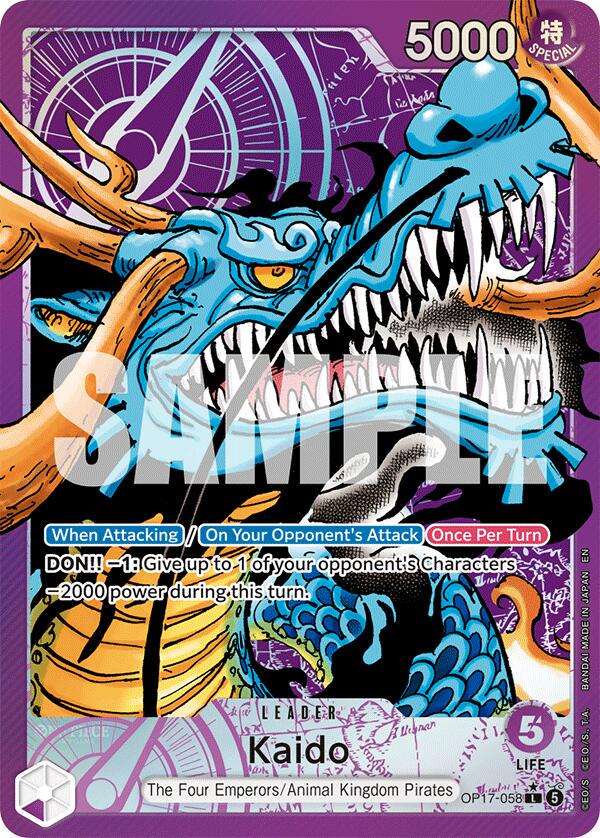 Kaido [Alternate Art] OP17-058, from World's Strongest Warriors