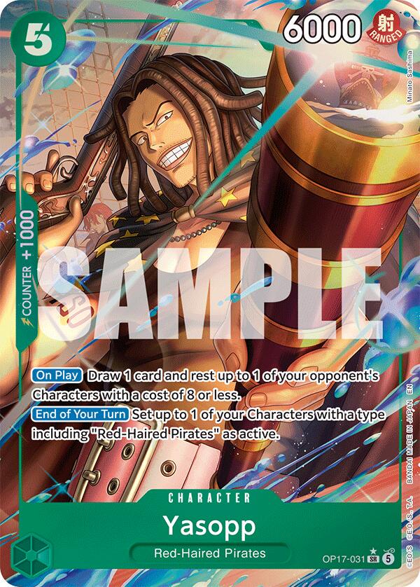Yasopp [Alternate Art] OP17-031, from World's Strongest Warriors