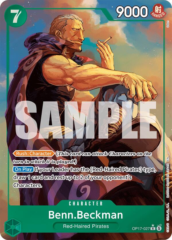 Benn.Beckman [Alternate Art] OP17-027, from World's Strongest Warriors