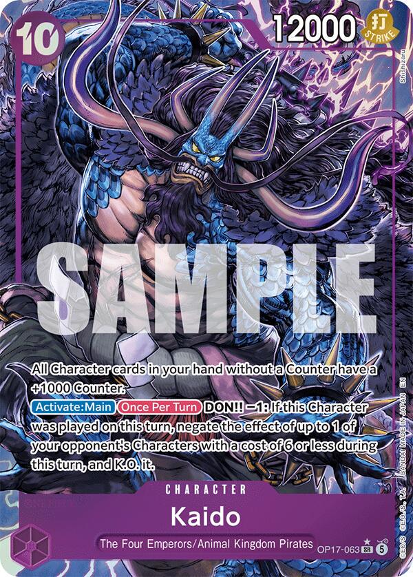 Kaido [Alternate Art] OP17-063, from World's Strongest Warriors