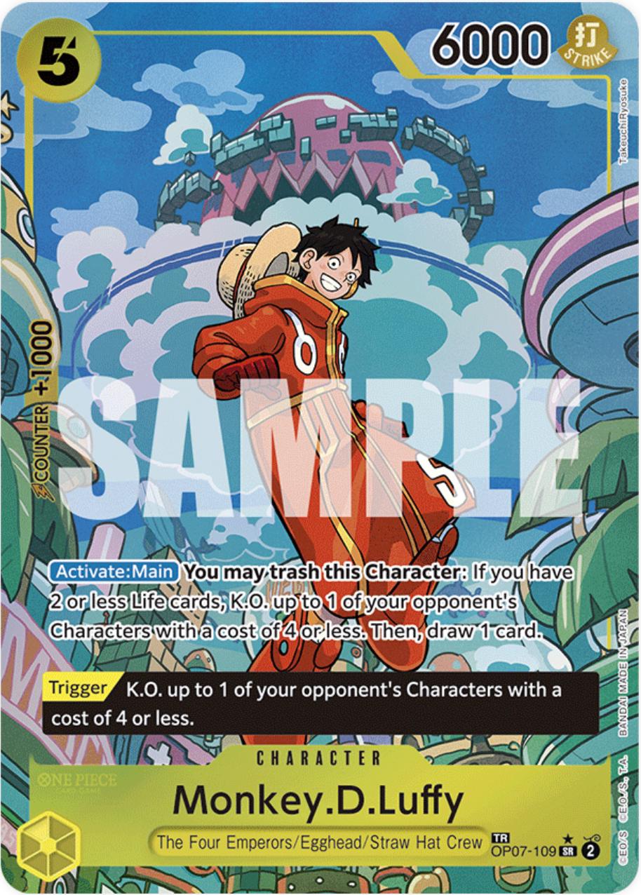 Monkey.D.Luffy [Treasure Rare] OP07-109, from 500 Years in the Future
